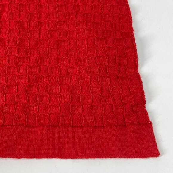 LOUIS VUITTON M75131 Echarpes micro Damier Scarf cotton / Cashmere Red - Picture 4 of 12